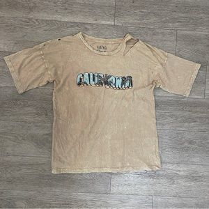 Oversized Vintage Canvas California distressed t-shirt